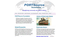 Desktop Screenshot of portsourcefoundation.net