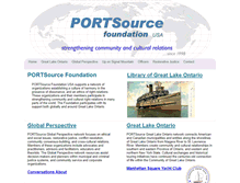 Tablet Screenshot of portsourcefoundation.net